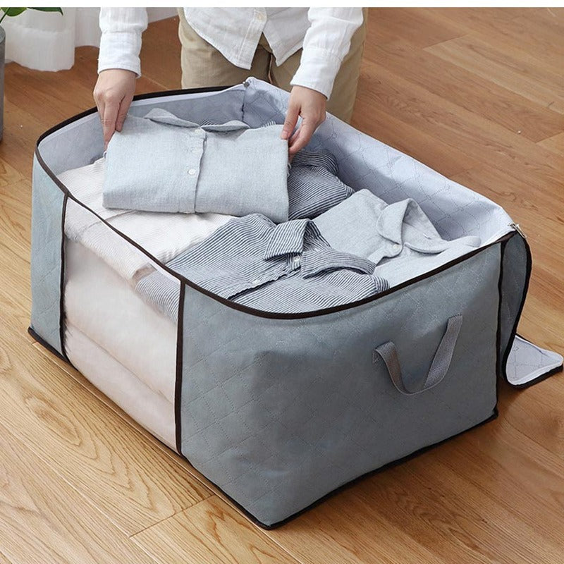 Horizontal Quilt Bag – Large Capacity Storage Organizer for Blankets, Clothes & Bedding (Pack of 1)