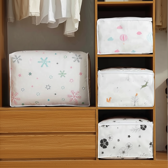 Quilt Storage Bag – Large Size Organizer for Blankets, Quilts, Comforters & Bedding (Pack of 1)