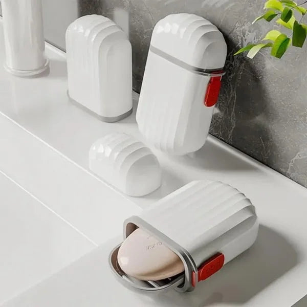 Travel Soap Container Box | Portable Waterproof & Leakproof Soap Holder Case for Bathroom, Gym & Travel