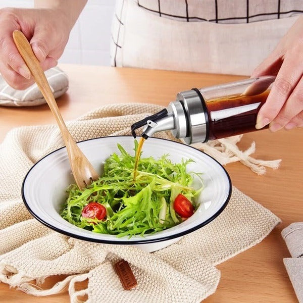 500ml Plastic Oil Dispenser Bottle with Leakproof Cork – Oil, Vinegar & Sauce Pourer for Kitchen Use(Pack of 1)