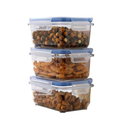 Airtight Seal-It 500 ml Lock & Lock Food Container – Set of 3 – Leak-Proof, BPA-Free Storage Boxes