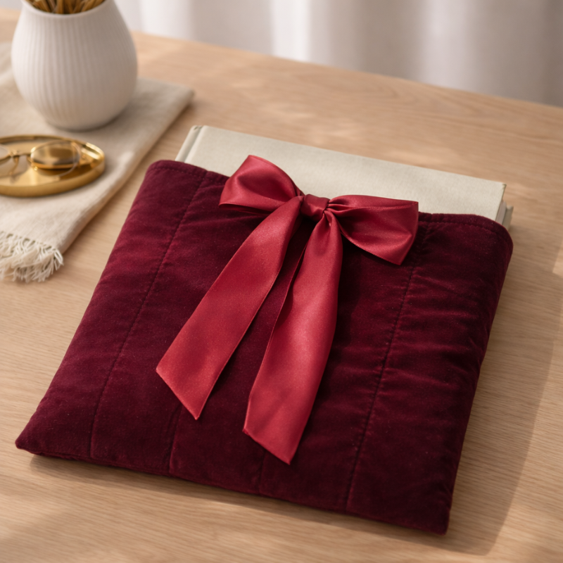13-Inch Velvet Laptop Sleeve for MacBook – Soft Protective Notebook Cover | Dustproof & Scratch Resistant Pouch for Office, School & Travel (Random Color-Pack of 1)