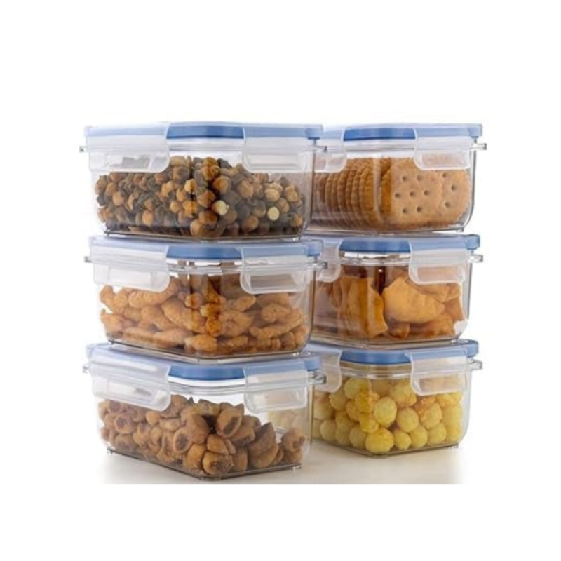 Airtight Seal-It 500 ml Lock & Lock Food Container – Set of 3 – Leak-Proof, BPA-Free Storage Boxes
