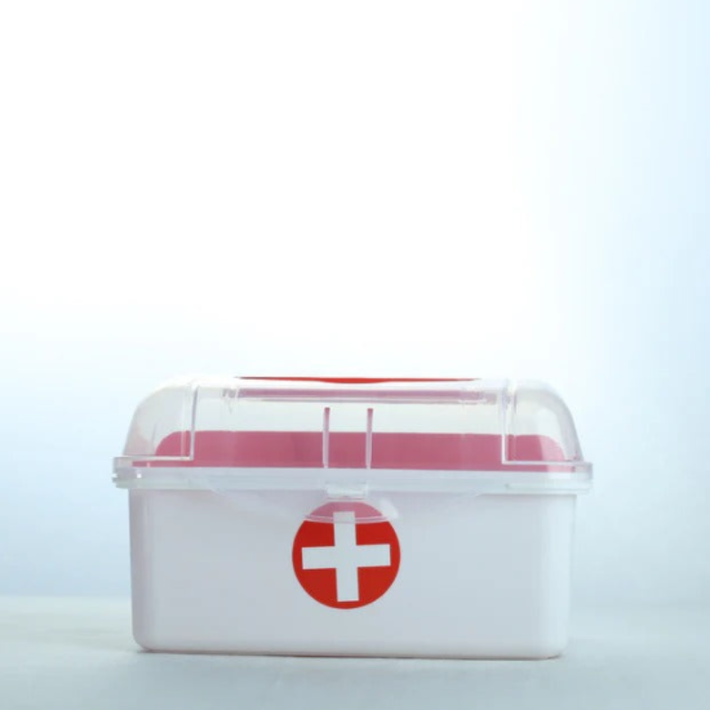 First Aid Mini Medicine Kit Box – Portable Medical Storage Organizer for Travel, Home & Office (Pack of 1)