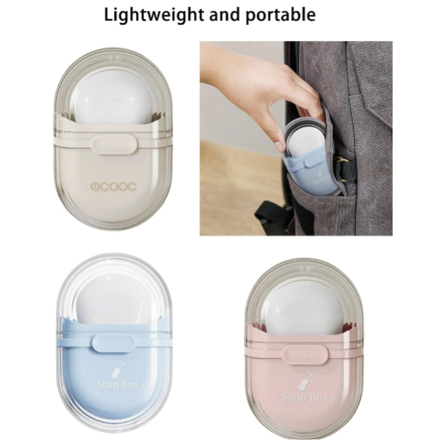 Portable Soap Dish Sealed Storage Box – Travel & Home Bathroom Soap Organizer (Random Color-Pack of 1)