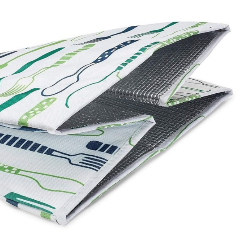 Insulated Food Cover | Foldable Thermal Food Cover for Roti, Chapati & Meals | Keeps Food Warm & Fresh (Random Print-Pack of 1)