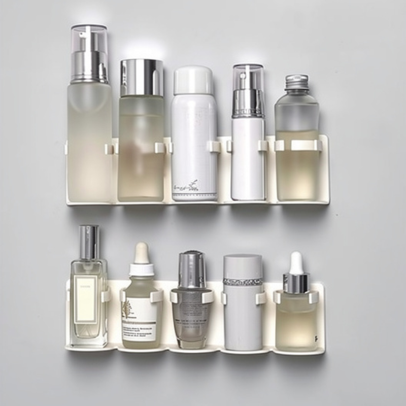 5 Slot Multipurpose Wall Mounted Storage Rack – Bathroom Amenities & Accessories Organizer