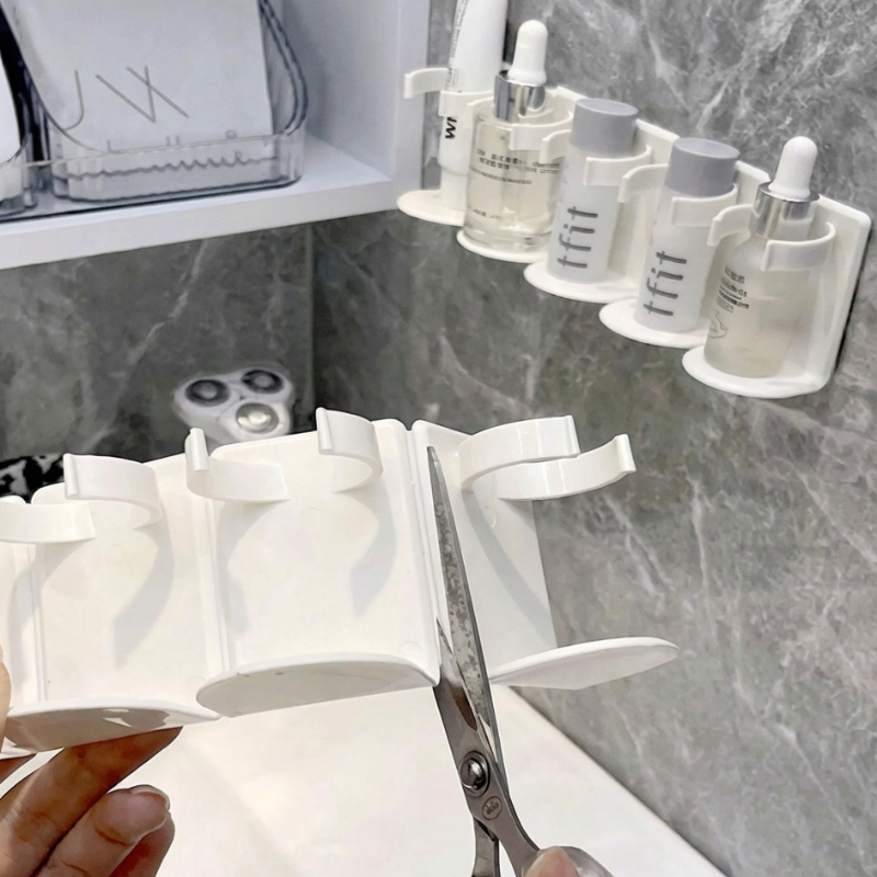 5 Slot Multipurpose Wall Mounted Storage Rack – Bathroom Amenities & Accessories Organizer
