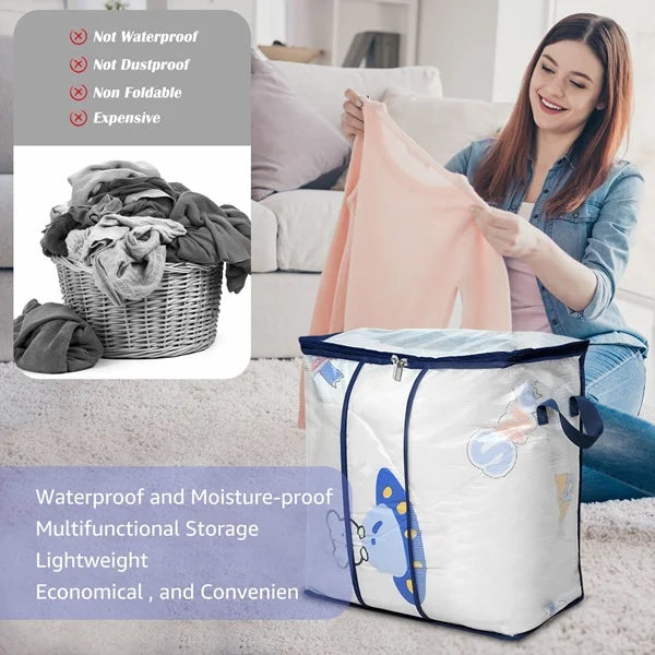 Transparent Quilt Storage Bag - Vertical