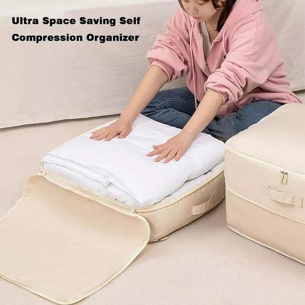 Space-Saving Cloth Storage Bag (Big) – Foldable, Dustproof & Large Capacity Wardrobe Organizer (Random color-Pack of 1)