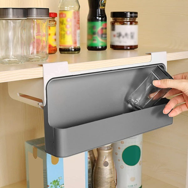 Wall Mounted Under Shelf Rack With 6pcs Bottle