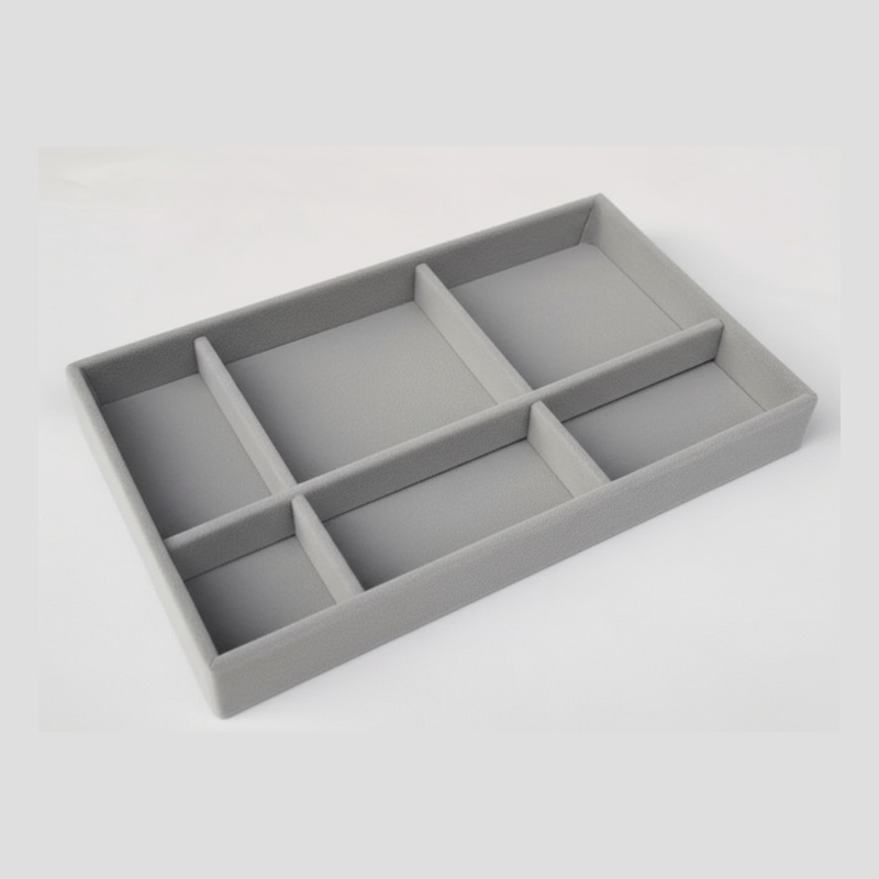 Velvet Jewelry Plate Display Tray – Elegant Organizer for Rings, Earrings, Bracelets & Accessories